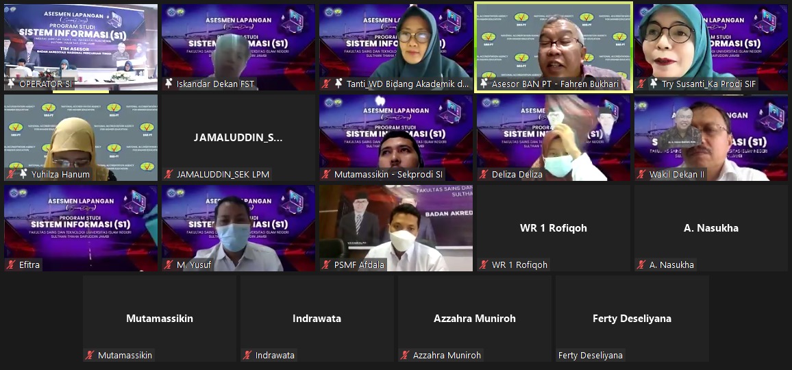 UTIPD Fasilitasi Asesmen Lapangan Perdana Prodi Sistem Informasi oleh BAN PT