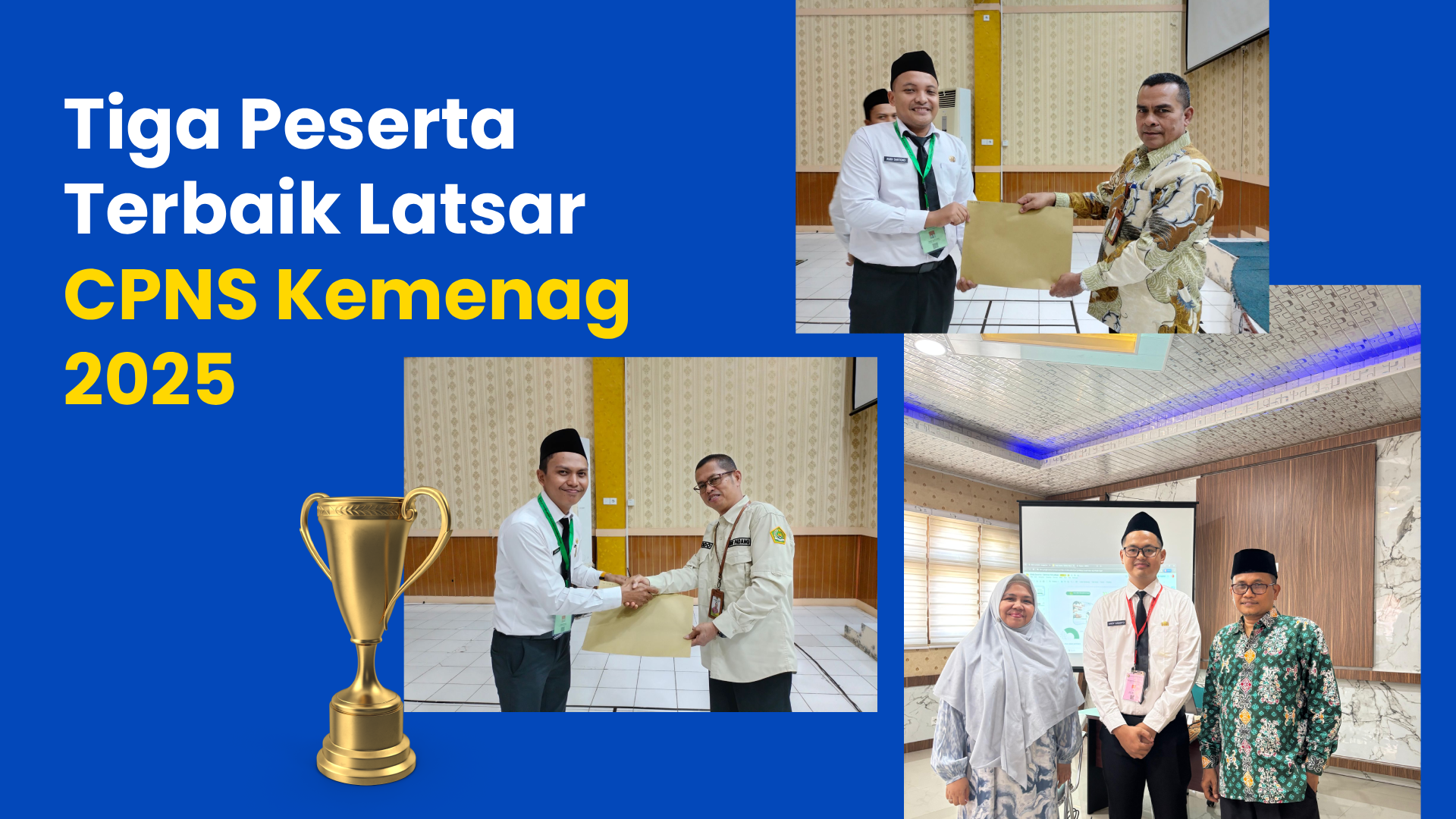 UTIPD UIN Jambi Lahirkan Tiga Peserta Terbaik Latsar CPNS Kemenag 2025 dengan Inovasinya Yang Menginspirasi
