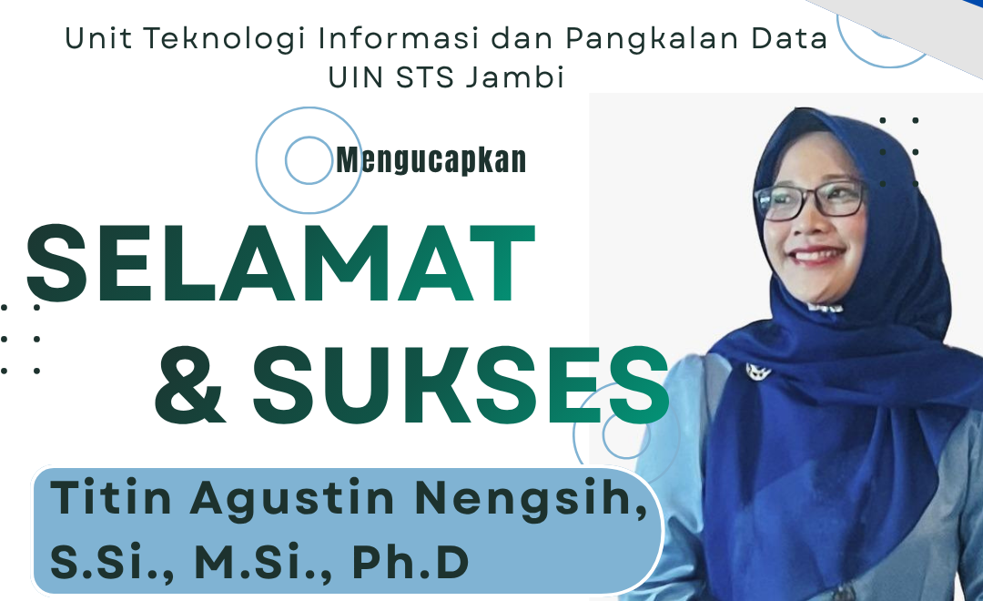 UTIPD UIN STS Jambi Ucapkan Selamat atas Terpilihnya Titin Agustin Nengsih sebagai Sekretaris Forum TIPD PTKIN 2026–2028